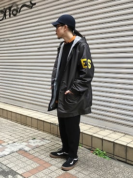 「ESSAY（エッセイ）のアイテム（ジャケット/アウター）」を使った、ilkさん（メンズ・174cm）の冬コーディネート