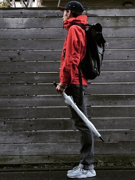 「Tilak（ティラック）のアイテム（ナイロンジャケット）」を使った、minimaljpさん（メンズ・175cm）の秋コーディネート