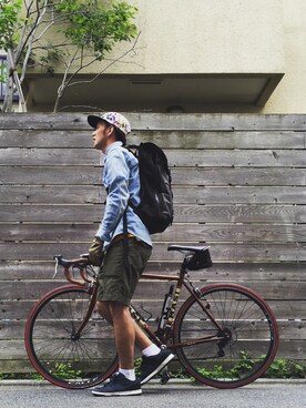 「1sin（イッシン）のアイテム（キャップ）」を使った、minimaljpさん（メンズ・173cm）の春コーディネート