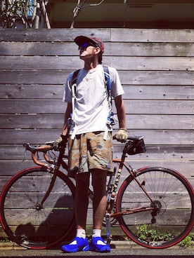 「OSPREY（オスプレー）のアイテム」を使った、minimaljpさん（メンズ・173cm）の夏コーディネート