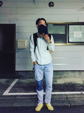 「1sin（イッシン）のアイテム」を使った、minimaljpさん（メンズ・173cm）の秋コーディネート