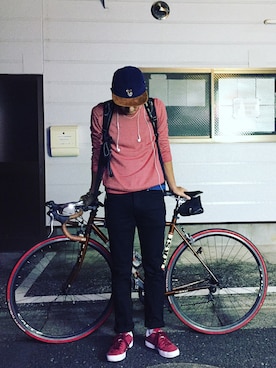 「1sin（イッシン）のアイテム」を使った、minimaljpさん（メンズ・173cm）の秋コーディネート