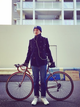 「MISSIONWORKSHOP（ミッションワークショップ）のアイテム」を使った、minimaljpさん（メンズ・173cm）の秋コーディネート