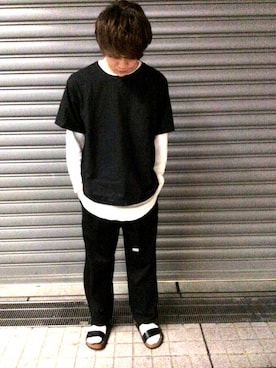 「Pink Flamingo（ピンクフラミンゴ）のアイテム」を使った、isseiさん（メンズ・177cm）の春コーディネート