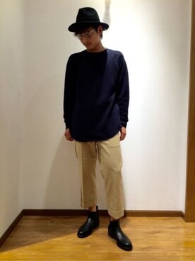 「GLOBAL WORK（グローバルワーク）のアイテム（トップス、その他）」を使った、ひろさん（メンズ・181cm）の秋コーディネート