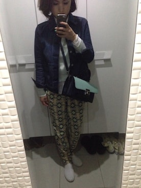 「STUNNING LURE（スタニングルアー）のアイテム（デニムジャケット）」を使った、ashu♡さん（レディース・167cm）の春コーディネート