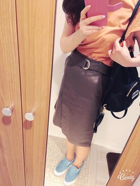「RETRO GIRL（レトロガール）のアイテム（その他シューズ）」を使った、りりーさん（レディース・162cm）の夏コーディネート