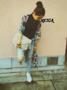 Rrrchanさん（レディース・156cm）の夏コーディネート