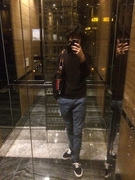 「C.brumes（シーブリュームス）のアイテム」を使った、Shuhei  Miwaさん（メンズ・173cm）の秋コーディネート