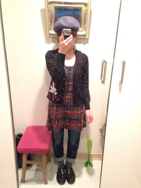 「Jocomomola（ホコモモラ）のアイテム（ワンピース/ドレス）」を使った、なおさん（レディース・153cm）の秋コーディネート