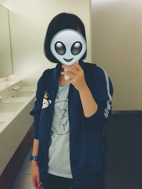 「アイテム（ジャージ）」を使った、ちゃすさん（レディース・151cm・10代）の秋コーディネート