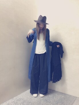 「LIFE's（ライフズ）のアイテム（トップス）」を使った、鹿沼憂妃さん（レディース・170cm）の秋コーディネート