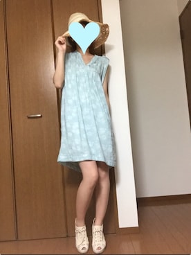 「NOMBRE IMPAIR（ノンブルアンペール）のアイテム（ワンピース/ドレス）」を使った、Nahoさん（レディース・159cm）の夏コーディネート