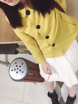 「Design Tshirts Store graniph（デザイン　ティーシャツ　ストア　グラニフ）のアイテム（ブルゾン）」を使った、丘山さん（レディース・160cm）の秋コーディネート