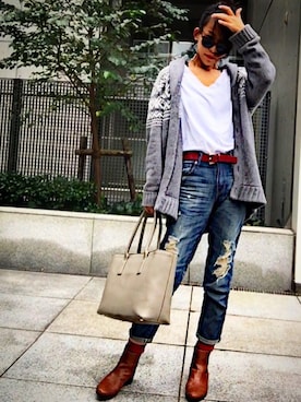 n@oさん（レディース・172cm）の秋コーディネート