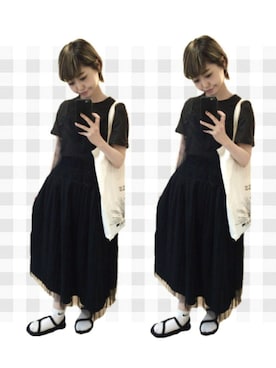 junri さん（レディース・153cm）の夏コーディネート