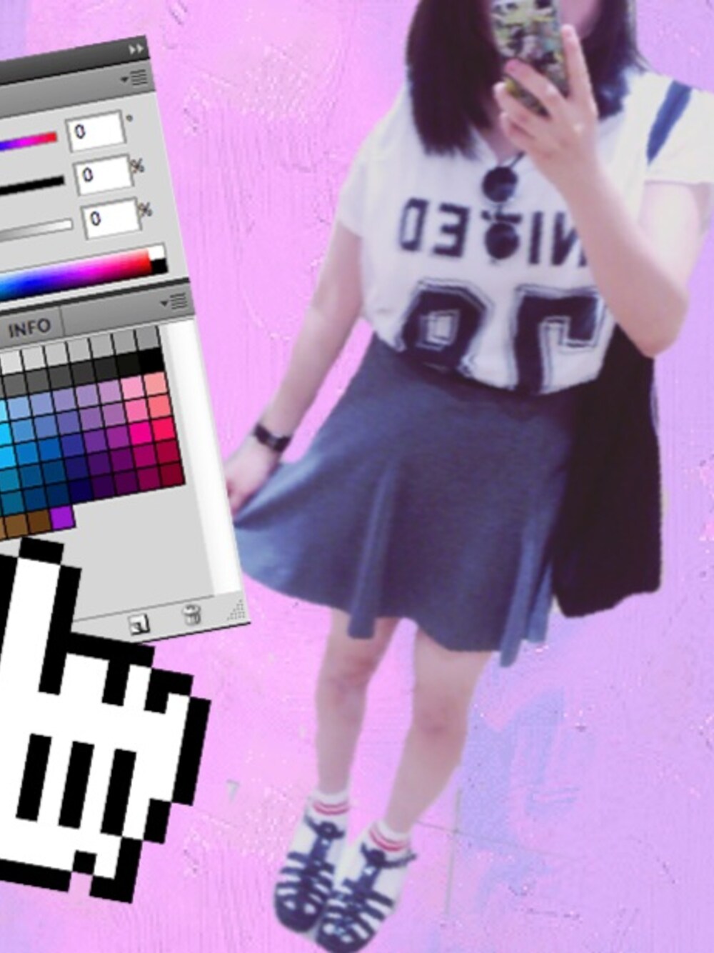 「Tシャツ、ナンバリング、ザラ」｜「ZARAのアイテム（スカート、グレー系）」を使った、ｍａｒｉさん（レディース・156cm）の秋コーディネートの1枚目の写真