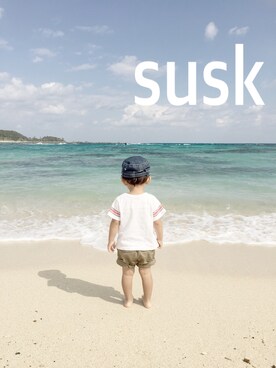 「OSHKOSH（オシュコシュ）のアイテム（Tシャツ/カットソー）」を使った、sandkさん（キッズ・80cm）の冬コーディネート