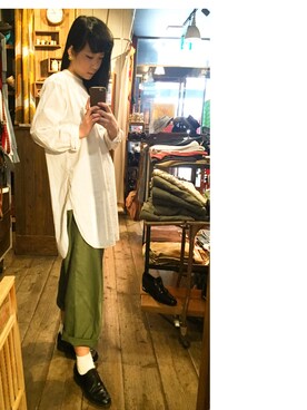 「ARROW（アロー）のアイテム（ワンピース/ドレス）」を使った、しめちゃんさん（レディース・160cm）の春コーディネート