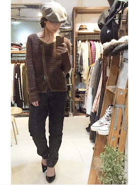 「Marc by Marc Jacobs（マークバイマークジェイコブス）のアイテム（ニット/セーター）」を使った、しめちゃんさん（レディース・160cm）の秋コーディネート