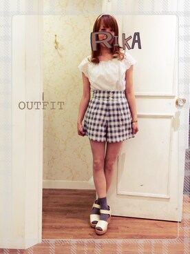 Rika*さん（レディース・158cm）の夏コーディネート