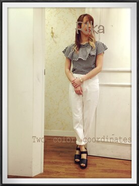 Rika*さん（レディース・158cm）の夏コーディネート