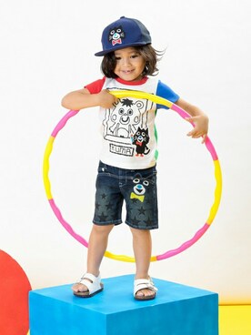 「BIT'Z（ビッツ）のアイテム（帽子）」を使った、F.O.OnlineStoreさん（キッズ・90cm）の冬コーディネート