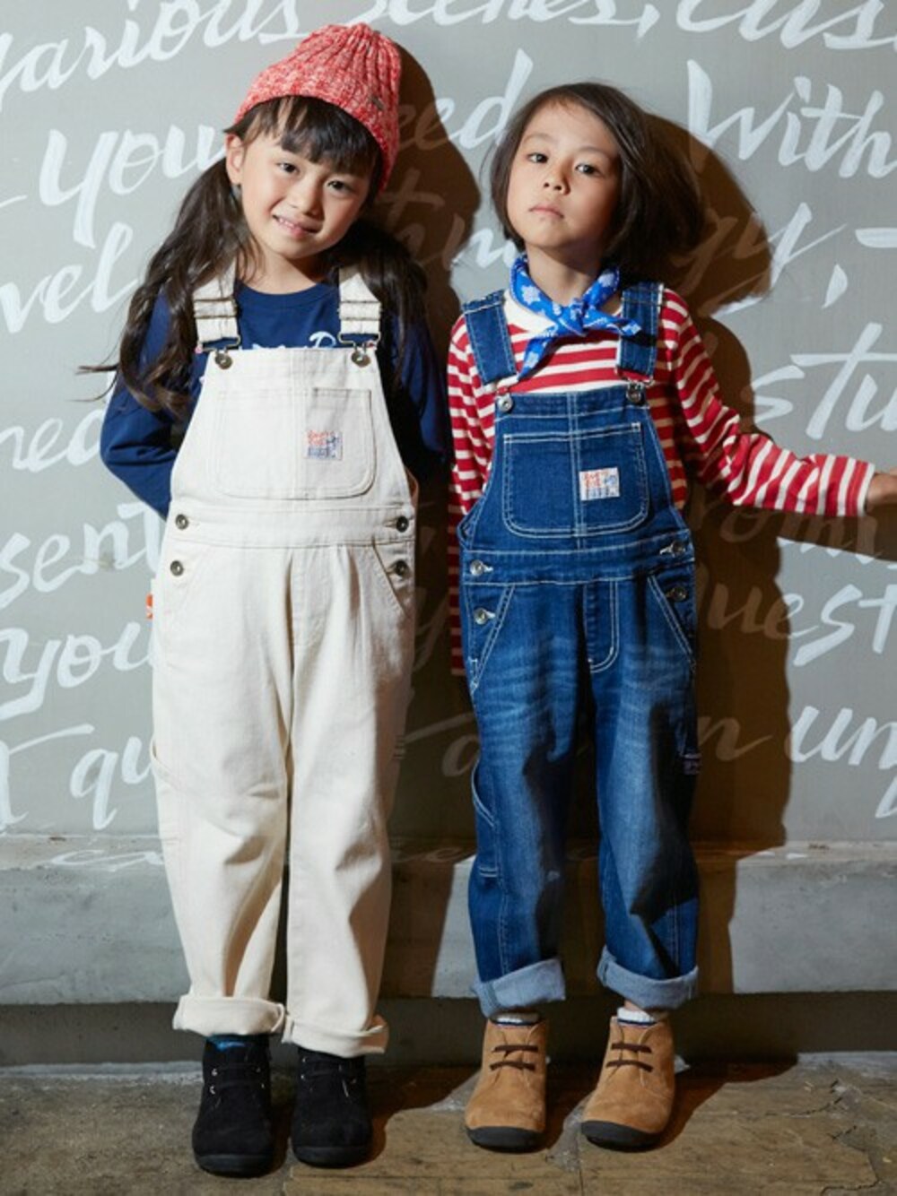 「オーバーオール、秋のコーデ、キッズコーデ、男の子、カジュアルコーデ、おとこのこ、junk store、BREEZE、キッズファッション、F.O.Online Store」｜「BREEZEのオーバーオール（サロペット/オーバーオール、ホワイト系）」を使った、F.O.OnlineStoreさん（キッズ・110cm）の夏コーディネートの1枚目の写真