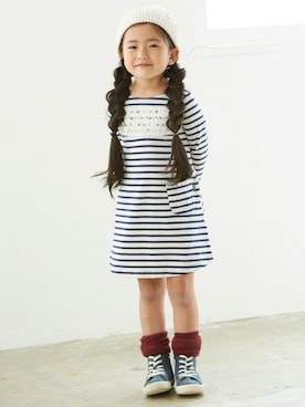 「Seraph（セラフ）のアイテム（帽子）」を使った、F.O.OnlineStoreさん（キッズ・110cm）の夏コーディネート