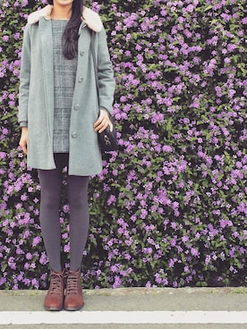 「flower」｜「アイテム（その他アウター）」を使った、Ada さん（レディース・174cm）の春コーディネート