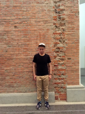 「SQUAD（スクアッド）のアイテム（キャップ）」を使った、Wei Kai  Chenさん（メンズ・172cm）の春コーディネート