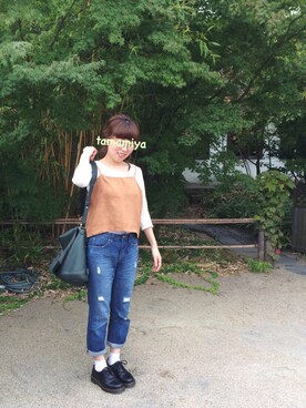 たまみやさん（レディース・159cm）の秋コーディネート