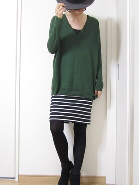 「NANO universe（ナノユニバース）のアイテム（ブーティ）」を使った、mao♡さん（レディース・158cm）の秋コーディネート