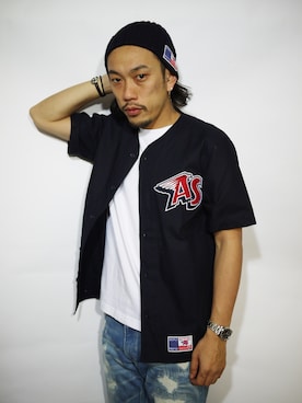 「ポケットＴシャツ」｜「アイテム（トップス）」を使った、MASAY (ANDSUNS Crew)さん（メンズ・172cm）の夏コーディネート