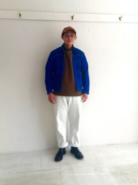 「WHITE LINE（ホワイトライン）のアイテム（ジャケット/アウター）」を使った、Chikara Tateyamaさん（メンズ・170cm）の秋コーディネート
