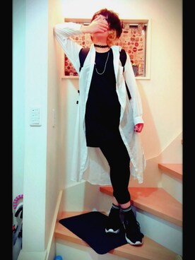 「Ameri（アメリ）のアイテム（スニーカー）」を使った、にぱさん（レディース・155cm）の夏コーディネート