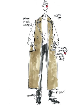 「JOURNAL STANDARD（ジャーナルスタンダード）のアイテム（その他アウター）」を使った、YUCOillustさん（レディース・163cm）の秋コーディネート