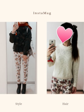 「エコバッグ」｜「アイテム（ダッフルコート）」を使った、yuuuukaさん（レディース・168cm）の冬コーディネート