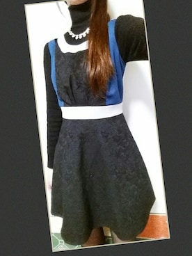 「黒ニット」｜yuuuukaさん（レディース・168cm）の冬コーディネート