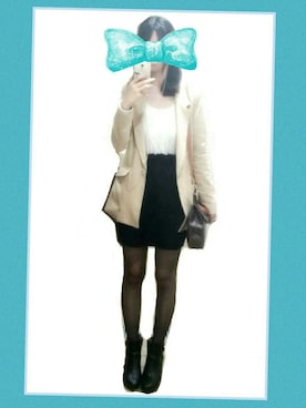 「シアータイツ」｜「アイテム（ジャケット/アウター）」を使った、yuuuukaさん（レディース・168cm）の春コーディネート