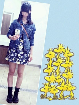 「マーチン」｜「アイテム（レインシューズ）」を使った、yuuuukaさん（レディース・168cm）の夏コーディネート