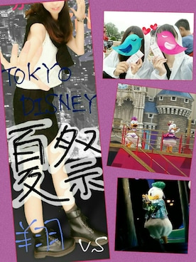 「マーチン」｜「アイテム（レインシューズ）」を使った、yuuuukaさん（レディース・168cm）の夏コーディネート