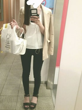 「muse muse（ミューズミューズ）のアイテム（ジャケット/アウター）」を使った、yuuuukaさん（レディース・169cm）の夏コーディネート