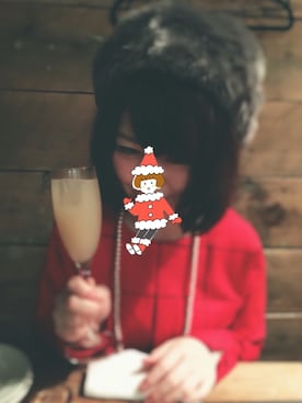 「真っ赤」｜みぽこさん（レディース・153cm）の冬コーディネート