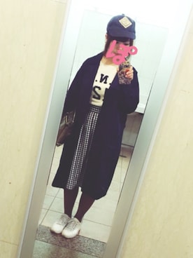 「Te chichi（テチチ）のアイテム（スウェット）」を使った、みぽこさん（レディース・153cm）の春コーディネート