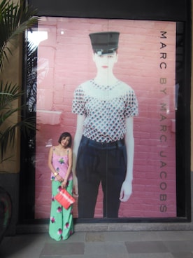 「MARC JACOBS（マークジェイコブス）のアイテム（キャミソール）」を使った、ちゅんさん（レディース・159cm）の春コーディネート