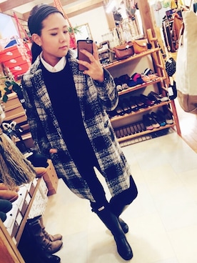 「アイテム（レインシューズ）」を使った、misatoさん（レディース・161cm・20代）の秋コーディネート