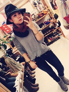 misatoさん（レディース・161cm）の冬コーディネート