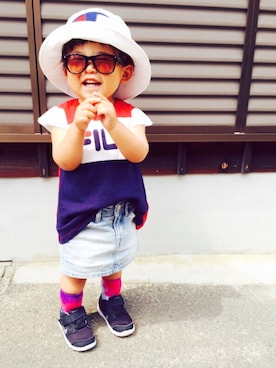 「しまむらコーデ」｜misatoさん（キッズ・90cm）の夏コーディネート