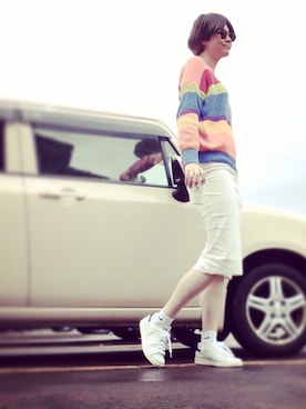 「おめかしコーデ」｜なを。さん（レディース・175cm）の春コーディネート